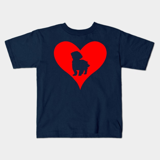 Love My Dog Kids T-Shirt by Masahiro Lab